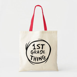 Dr. Seuss   Thing 1 Thing 2 - 1st Grade Thing Tote Bag