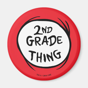 Dr. Seuss   Thing 1 Thing 2 - 2nd Grade Thing Magnet