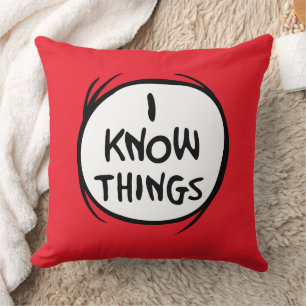 Dr. Seuss   Thing 1 Thing 2 - I Know Things Cushion