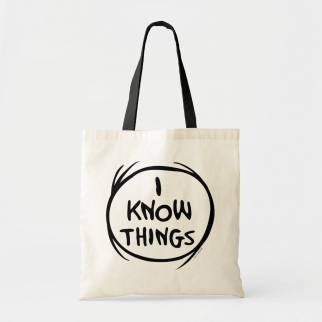 Dr. Seuss | Thing 1 Thing 2 - I Know Things Tote Bag (Front)