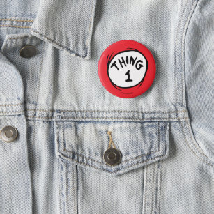 Dr. Seuss   Thing 1 Thing 2 - Thing 1 6 Cm Round Badge