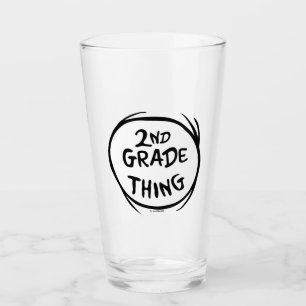 Dr. Seuss   Thing One Thing Two - 2nd Grade Thing Glass