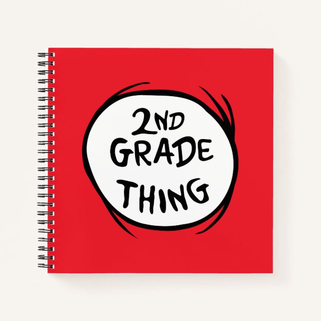 Dr. Seuss | Thing One Thing Two - 2nd Grade Thing Notebook (Front)
