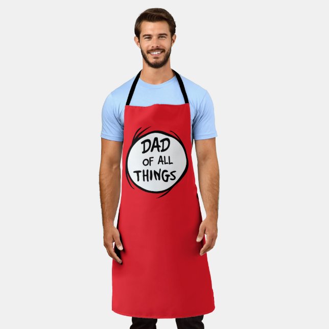Dr. Seuss Thing One Thing Two - Dad of all Things Apron (Worn)