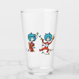 Dr. Seuss Thing One & Thing Two Dancing Glass