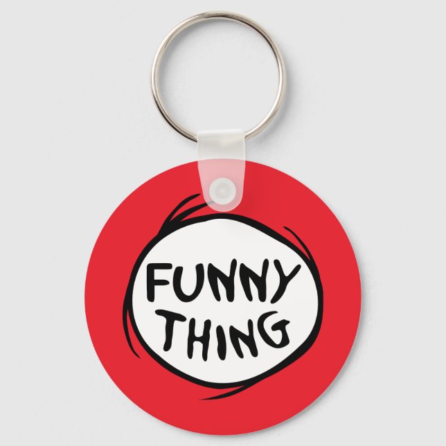 Dr. Seuss | Thing One Thing Two - Funny Thing Key Ring (Front)