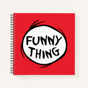 Dr. Seuss   Thing One Thing Two - Funny Thing Notebook