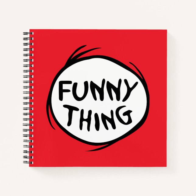 Dr. Seuss | Thing One Thing Two - Funny Thing Notebook (Front)