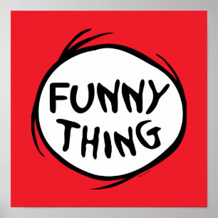 Dr. Seuss   Thing One Thing Two - Funny Thing Poster