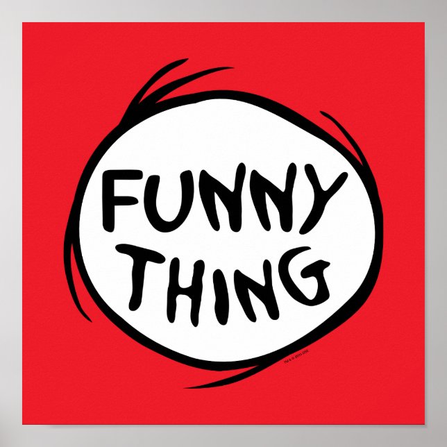 Dr. Seuss | Thing One Thing Two - Funny Thing Poster (Front)