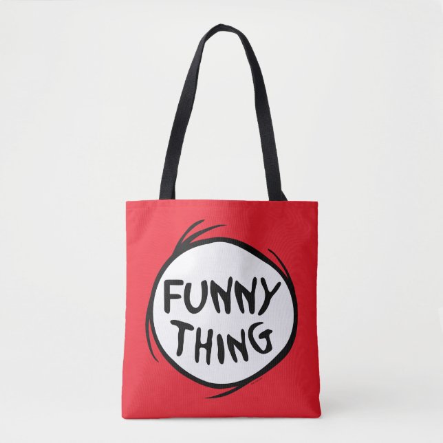 Dr. Seuss | Thing One Thing Two - Funny Thing Tote Bag (Front)