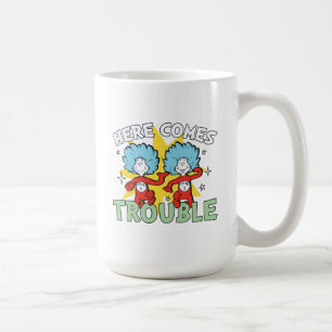 Dr. Seuss   Thing One Thing Two Here Comes Trouble Coffee Mug
