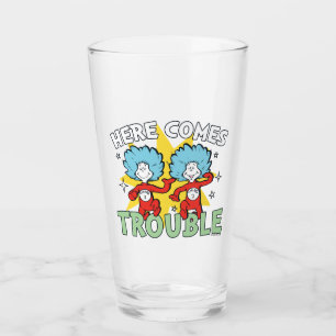 Dr. Seuss Thing One Thing Two Here Comes Trouble Glass