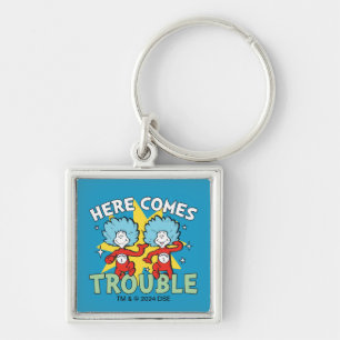 Dr. Seuss   Thing One Thing Two Here Comes Trouble Key Ring