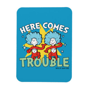 Dr. Seuss   Thing One Thing Two Here Comes Trouble Magnet
