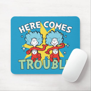 Dr. Seuss   Thing One Thing Two Here Comes Trouble Mouse Mat