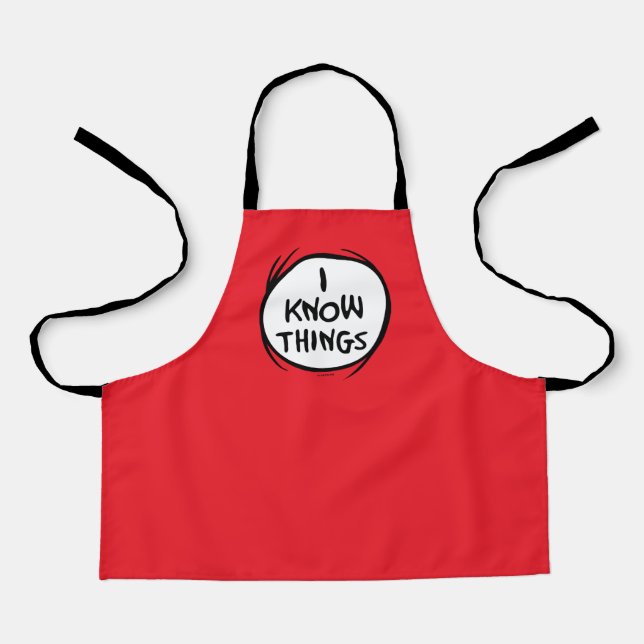 Dr. Seuss | Thing One Thing Two - I Know Things Apron (Front)