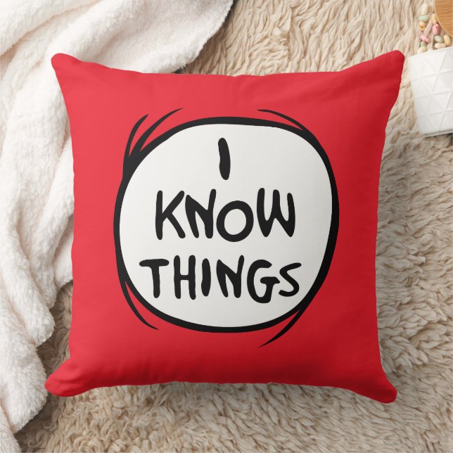 Dr. Seuss | Thing One Thing Two - I Know Things Cushion (Blanket)