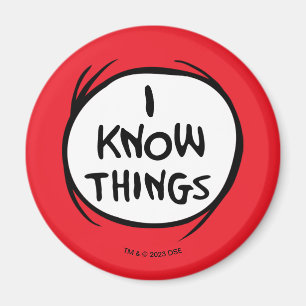 Dr. Seuss   Thing One Thing Two - I Know Things Magnet