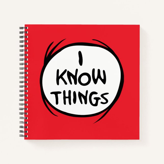 Dr. Seuss | Thing One Thing Two - I Know Things Notebook (Front)