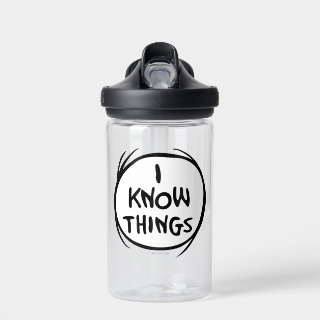 Dr. Seuss | Thing One Thing Two - I Know Things Water Bottle (Front)