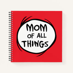 Dr. Seuss Thing One Thing Two - Mum of all Things Notebook