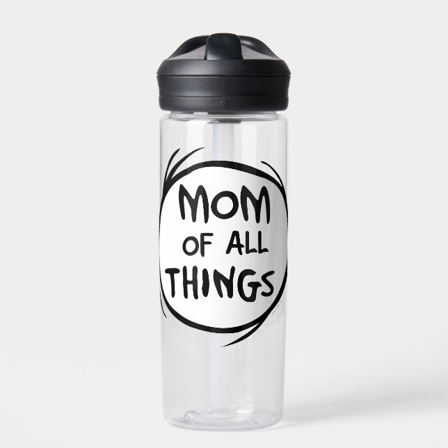 Dr. Seuss Thing One Thing Two - Mum of all Things Water Bottle (Front)