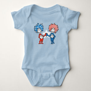 Dr. Seuss   Thing One Thing Two Patriotic Graphic Baby Bodysuit