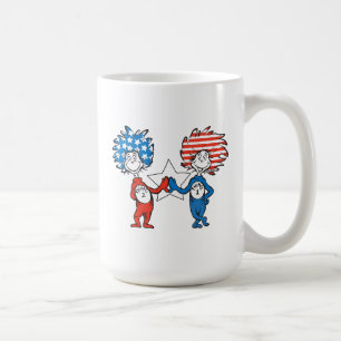 Dr. Seuss Thing One Thing Two Patriotic Graphic Coffee Mug