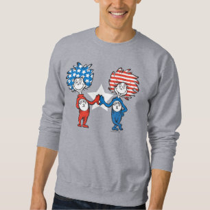 Dr. Seuss   Thing One Thing Two Patriotic Graphic Sweatshirt