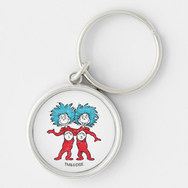 Dr. Seuss | Thing One, Thing Two Sitting Key Ring (Front)