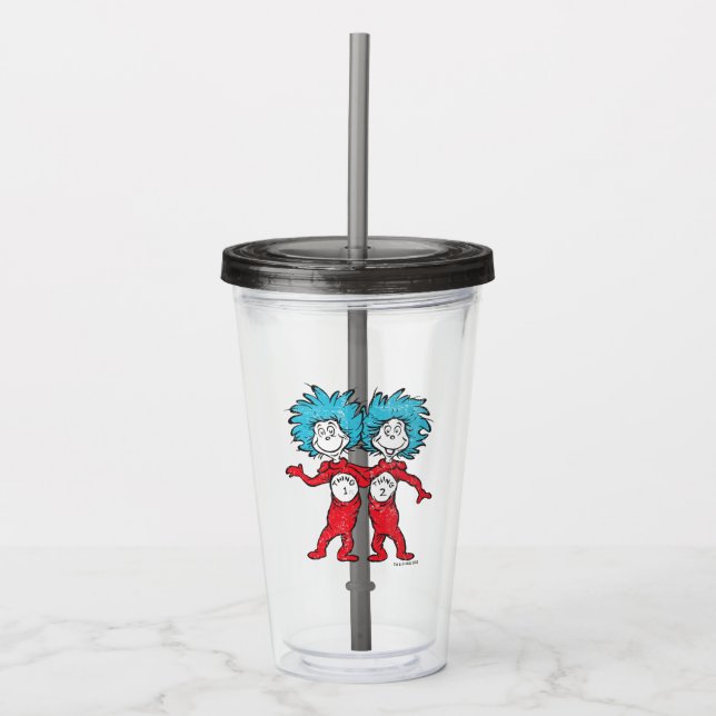 Dr. Seuss | Thing One Thing Two Standing Acrylic Tumbler (Front)