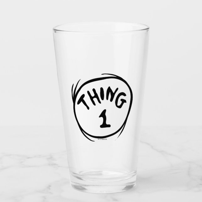 Dr. Seuss | Thing One Thing Two - Thing One Glass (Front)