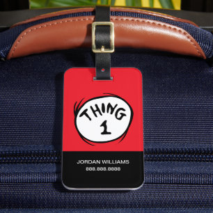 Dr. Seuss   Thing One Thing Two - Thing One Luggage Tag