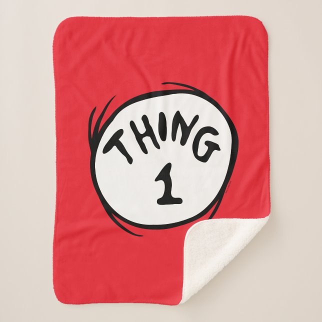 Dr. Seuss | Thing One Thing Two - Thing One Sherpa Blanket (Front)