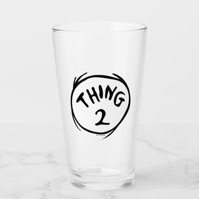 Dr. Seuss | Thing One Thing Two - Thing Two Glass (Front)