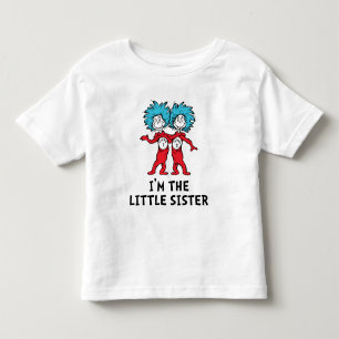 Dr. Seuss Thing One Thing Two Twins Big Sister Toddler T-Shirt