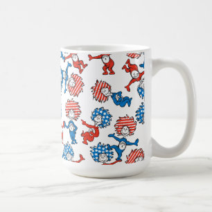 Dr. Seuss   Thing One Thing Two US Flag Pattern Coffee Mug