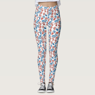 Dr. Seuss   Thing One Thing Two US Flag Pattern Leggings