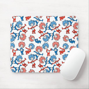 Dr. Seuss Thing One Thing Two US Flag Pattern Mouse Mat
