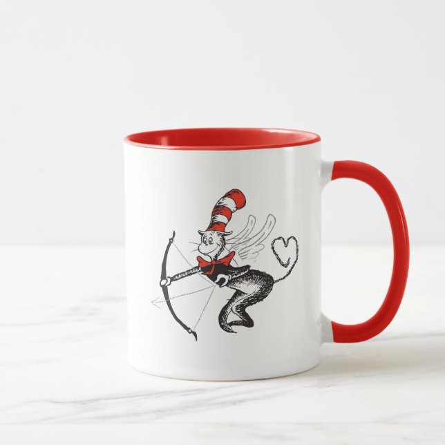 Dr. Seuss Valentine | Cat in the Hat Cupid Mug (Right)