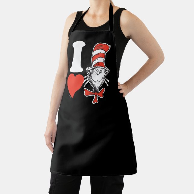 Dr. Seuss Valentine | I Heart Cat in the Hat Apron (Insitu)