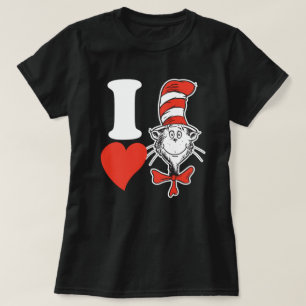 Dr. Seuss Valentine   I Heart the Cat in the Hat T-Shirt