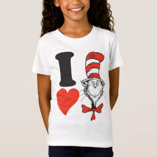 Dr. Seuss Valentine I Heart the Cat in the Hat T-Shirt