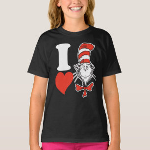 Dr. Seuss Valentine I Heart the Cat in the Hat T-Shirt