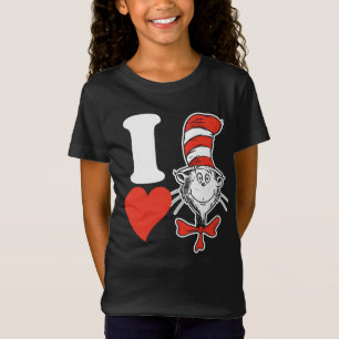 Dr. Seuss Valentine I Heart the Cat in the Hat T-Shirt