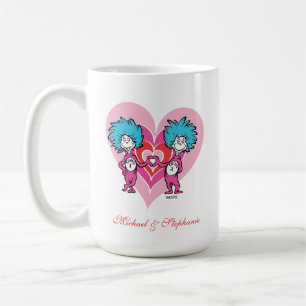 Dr. Seuss Valentine Thing 1 Thing 2 Coffee Mug