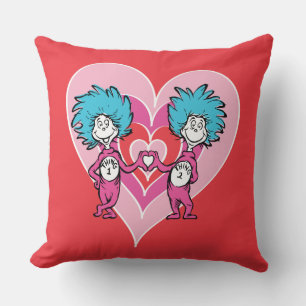Dr. Seuss Valentine   Thing 1 Thing 2 Cushion