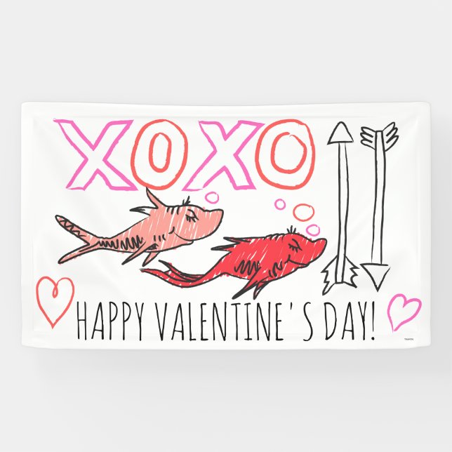 Dr. Seuss Valentine | XOXO Design Banner (Horizontal)