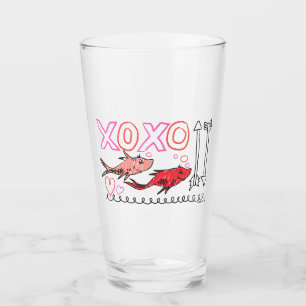 Dr. Seuss Valentine XOXO Design Glass